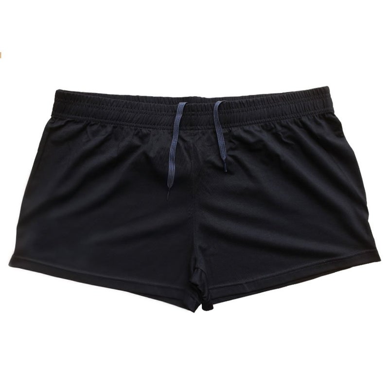 palglg Mens Bodybuilding Shorts 3 Inch Inseam Drawstring Closure Cotton PLN Black+Blue+Grey+Yellow XL - Image 3